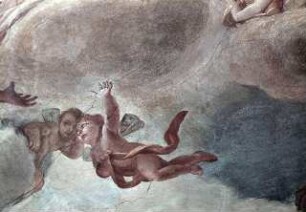 Mittelbild: Aufnahme des Herkules in den Olymp