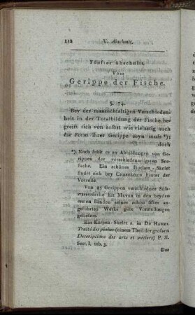 Fünfter Abschnitt. Vom Gerippe der Fische