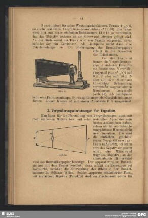 2. Vergrößerungseinrichtungen für Tageslicht