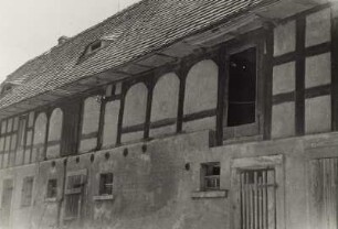 Hain (Ort 1968-1971 devastiert), Gut Hellriegel. Ansicht des Stallgebäudes