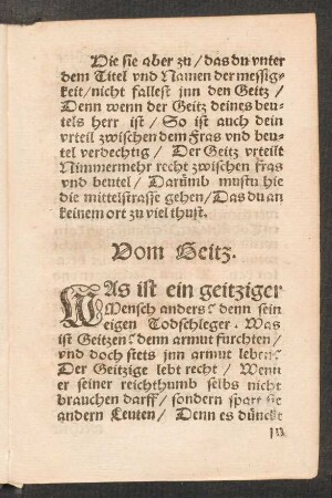 Vom Geitz.