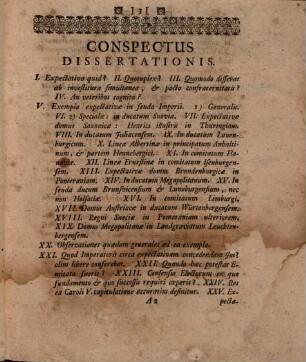 De Expectativis In Feuda Imperii : ... D. XIX. Maji A. MDCCXIX.