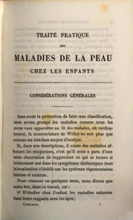 Traité pratique des maladies de la peau chez les enfants