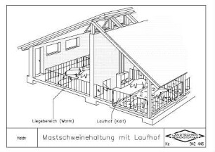 Mastschweinehaltung mit Laufhof