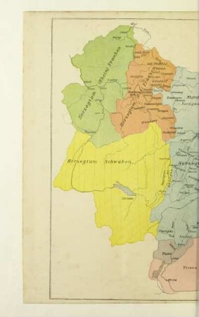Bayern, Franken und Schwaben um das Jahr 1000