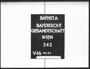 Aktenabschriften zu den Wiener Friedensverhandlungen