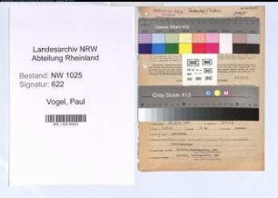 Entnazifizierung Paul Vogel , geb. 24.04.1897 (Buchhalter)