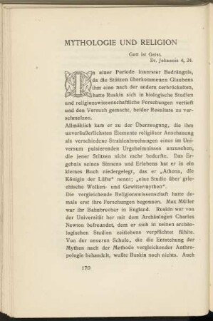 Mythologie und Religion