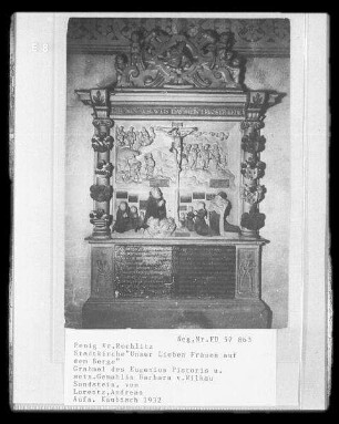 Epitaph des Eugenius Pistoris und seiner Gemahlin