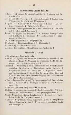 21, Katholisch-theologische Fakultät