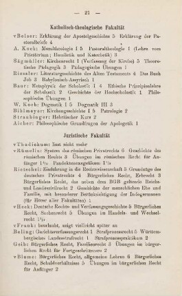 21, Katholisch-theologische Fakultät