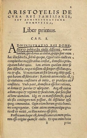 Oeconomica Scripta, Qvae Extant Titvlo Aristotelis in Sermonem Latinvm Conuersa & explicata, adiunctaque eis interpretatio Oeconomici libri Xenophontis