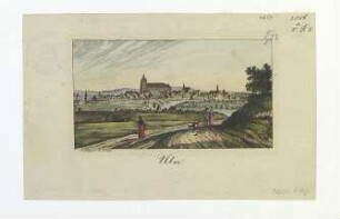 Ulm vom Galgenberg. Um 1817