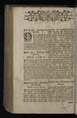 [Collecten, Episteln und Evangelia.]