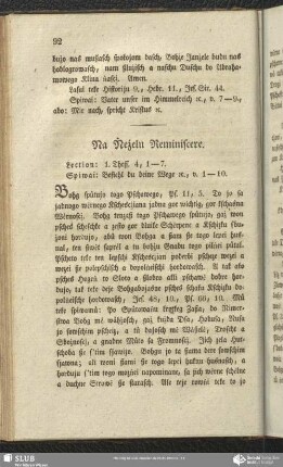 Na Ṅeżelu Reminiscere