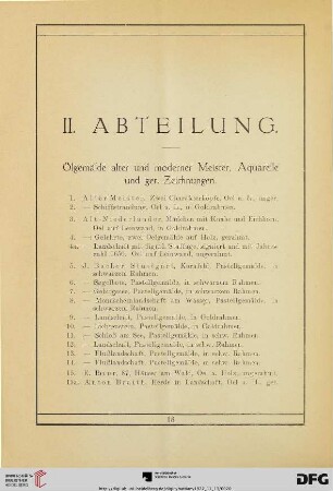 II. Abteilung (Nr. 1-194)