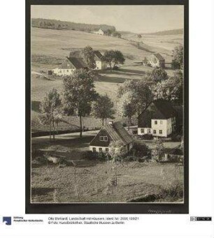 Landschaft mit Häusern