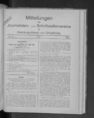 Nr. 3. : April 1919.