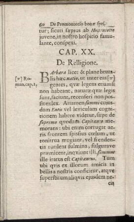 Cap. XX. De Relligione. - Cap. XXVII. De Lingua eorundem.