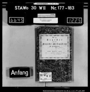 Zivilstandsregister Denstorf (Kanton Braunschweig) mit Klein Gleidingen