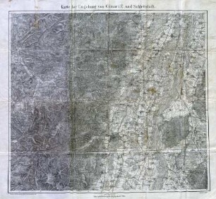 Reichskarte: Karte der Umgebung von Colmar i. E., und Schlettstadt
