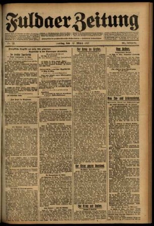 Ausgabe vom Freitag, den 30. März 1917.