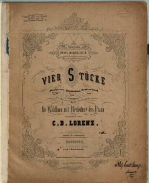 Vier Stücke für Waldhorn mit Begleitung des Piano, [2]. Der Abschied : Fantasie ; op. 11