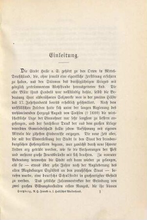 August Hermann Francke und sein Hallisches Waisenhaus : mit einem Plane der Franckeschen Stiftungen