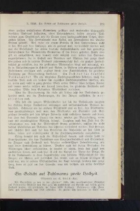 Gedicht: Auf Dahlmann's Hochzeit.