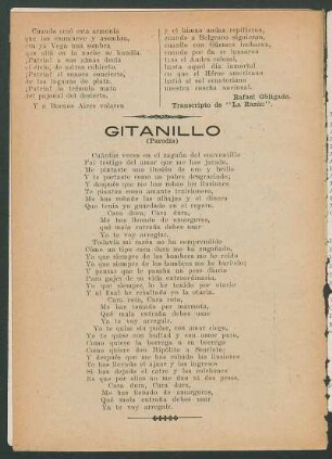 Gitanillo : (Parodía)