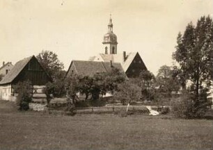 Lausitzer Bergland. Türchau( Turoszów). Der erhaltene Teil des Dorfes, südöstlich Hirschfelde