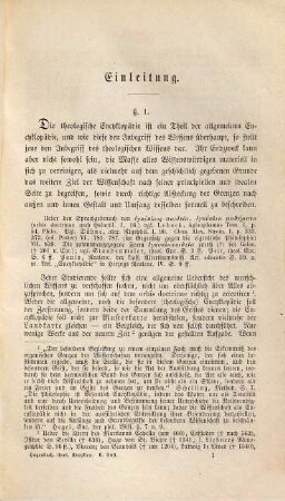 Encyklopädie und Methodologie der theologischen Wissenschaften