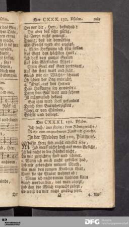 Der CXXXI. 131. Psalm bis Der CXL. 140. Psalm