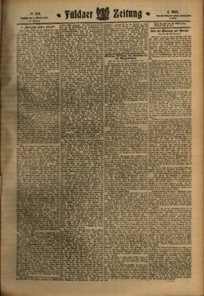 Vierte Ausgabe vom Samstag, den 01. Oktober 1910.