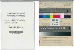 Entnazifizierung Rudolf Schmidt , geb. 06.02.1908 (Jurist)
