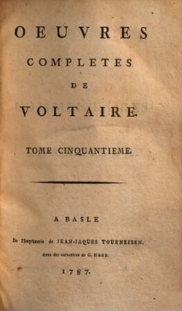 Oeuvres complètes de Voltaire, 50. Commentaires sur Corneille ; 1. - 1787. - 597 S.