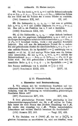 a. Zinseszins- und Rentenrechnung.