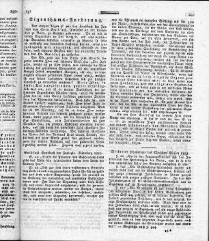 Eigenthums-Forderung