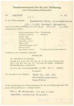 Barchewitz, Felix