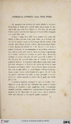 33: Scoperte di antichità alla porta Furba