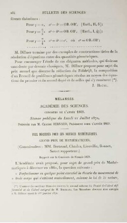 Mélanges.