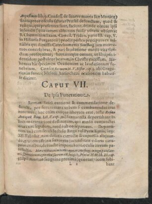 Caput VII. De ipsa Funeratione.
