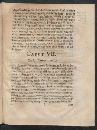 Caput VII. De ipsa Funeratione.