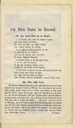 VII. Vom Vater im Himmel