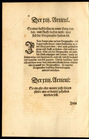 Der xiii. Articul.