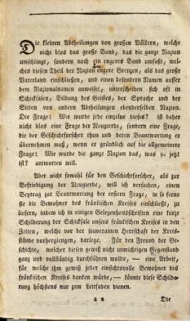 Zur Aeltern Geschichte des fränkischen Kreises, Erster Beytrag. Eine Einladungsschrift zur Prüfung der Jugend in dem Windsheimischen Gymnasium, welches am 18 May 1796 gehalten wird