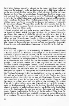 Schlußfolgerung