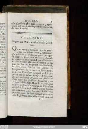 Chapitre II. Origine des Ordres particuliers de Chevalerie.