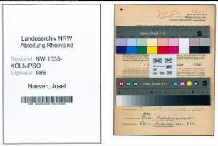 Entnazifizierung Josef Naeven , geb. 05.04.1907 (Arbeiter)