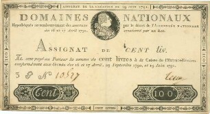 Frankreich: 100 Livres 1791